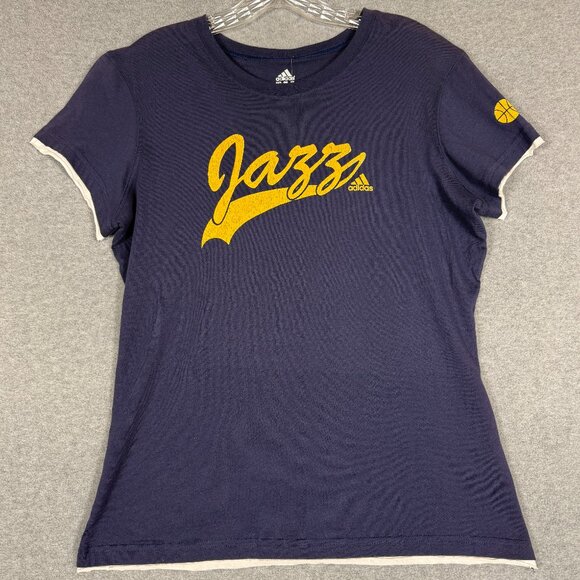 ADIDAS  Brand/ UTAH JAZZ Tee Shirt- Size Large (Unisex) - Picture 1 of 7